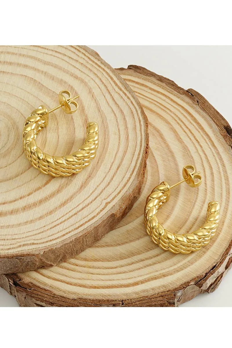 18K GOLD PLATED STAINLESS STEEL EARRINGS_CWAJE0397