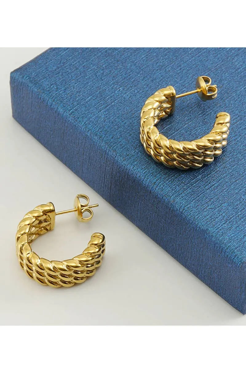 18K GOLD PLATED STAINLESS STEEL EARRINGS_CWAJE0397