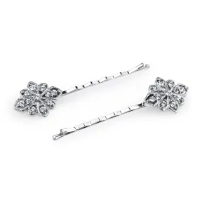 1928 Bridal Floral Inspired Crystal Bobby Pin Set