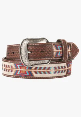 3D Mens Embroidered Arrow Belt