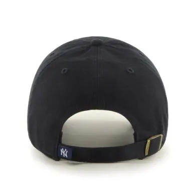 47 mlb clean up cap Yankees black and white 7hargwblk