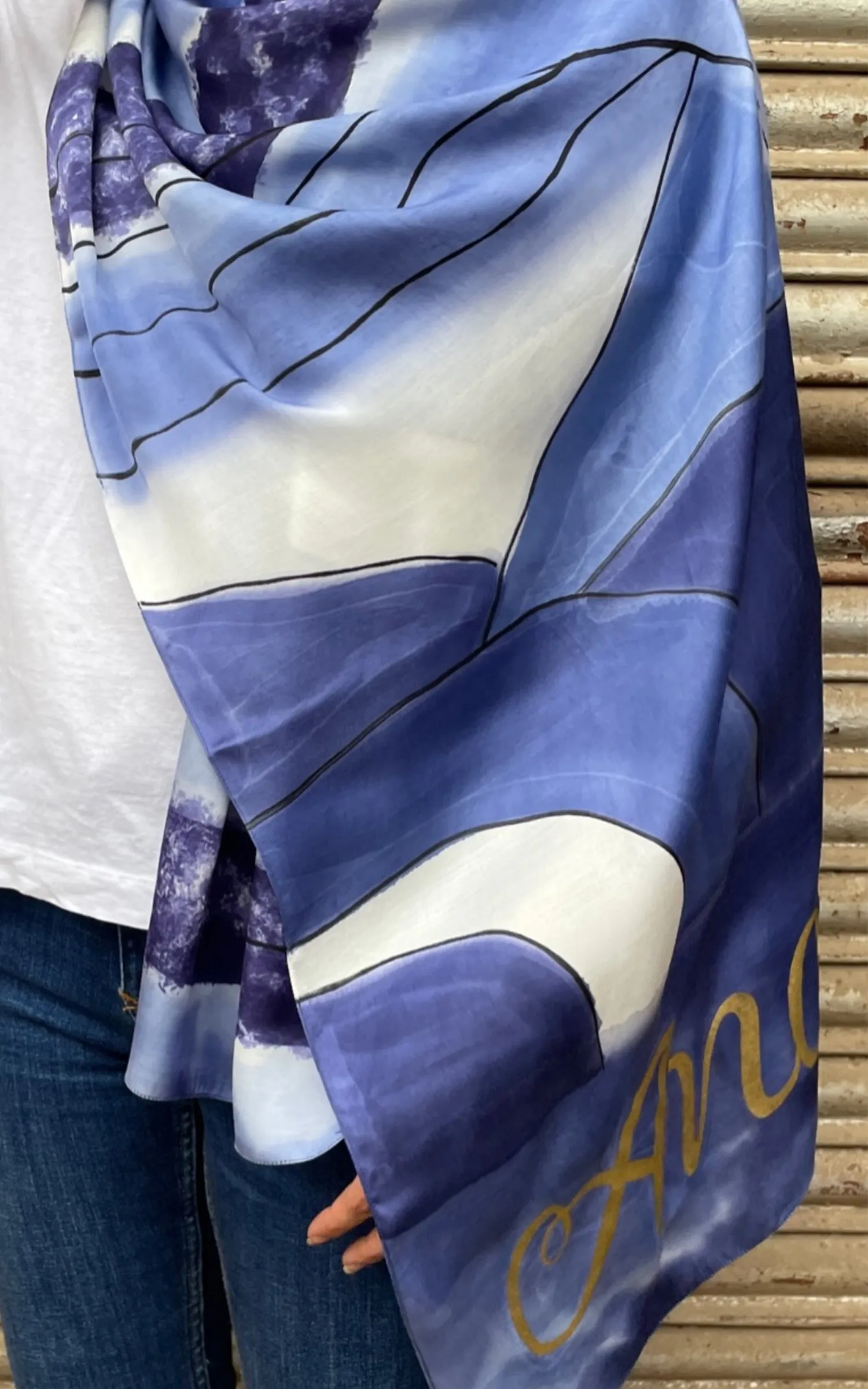 Abstract Printed Scarf