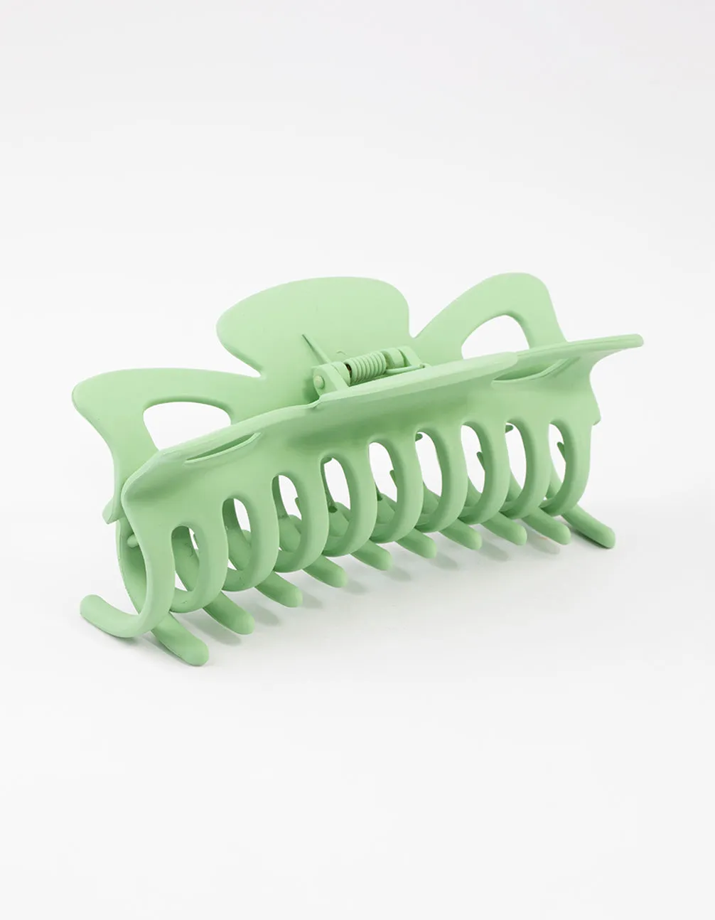 Acrylic Green Triangular Cut Out Claw Clip