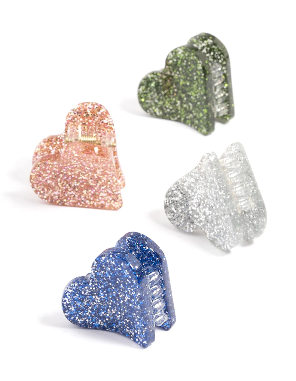 Acrylic Mini Hearts 4-Pack Claw