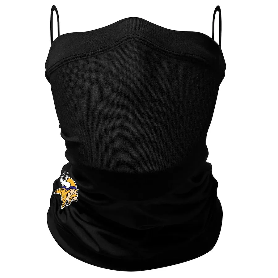 Adult Minnesota Vikings NFL Football New Era Black On-Field 4 Way Stretch Neck Gaiter