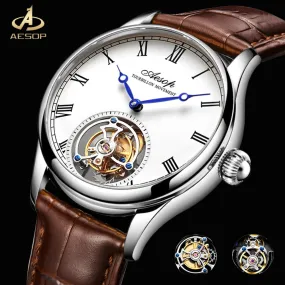 Aesop Real Flying Tourbillon Movement Mechanical Watches Luxury.