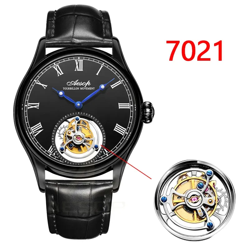 Aesop Real Flying Tourbillon Movement Mechanical Watches Luxury.