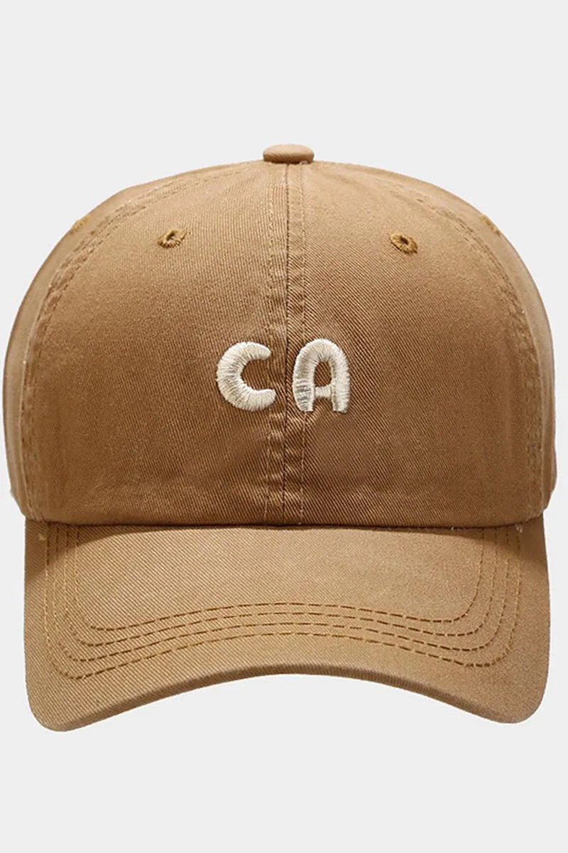 ALPHABET LOGO DETAILED CASUAL BASEBALL CAP