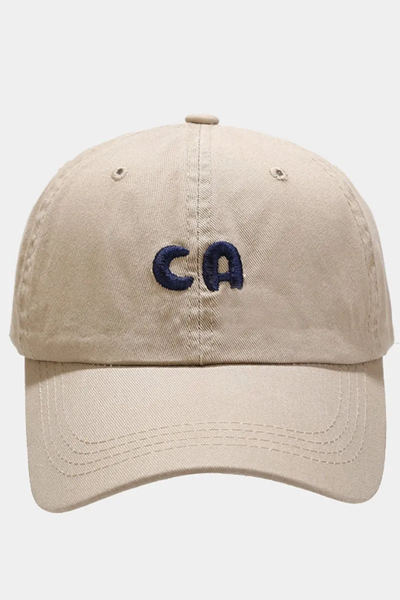 ALPHABET LOGO DETAILED CASUAL BASEBALL CAP