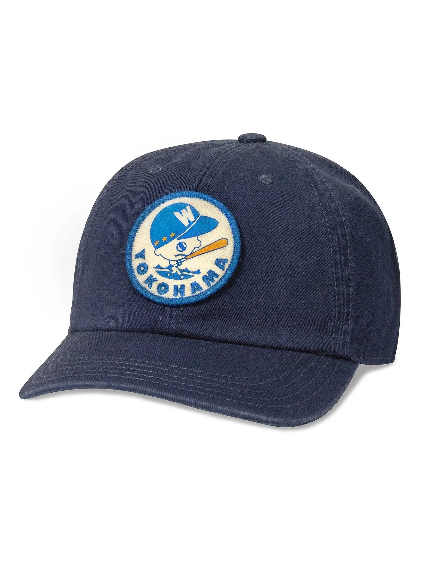 American Needle Yokohama Whales Hepcat Cap Navy 43870A-YOW