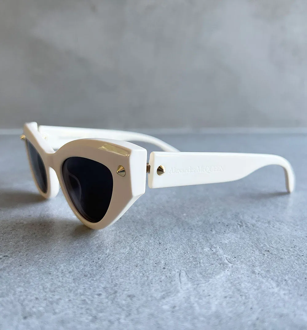 AMQ AM0407S Sunglasses, Ivory