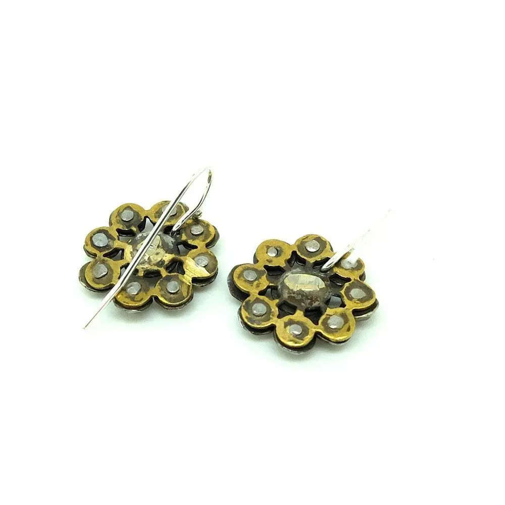 Antique Victorian Cut Steel Drop Earrings