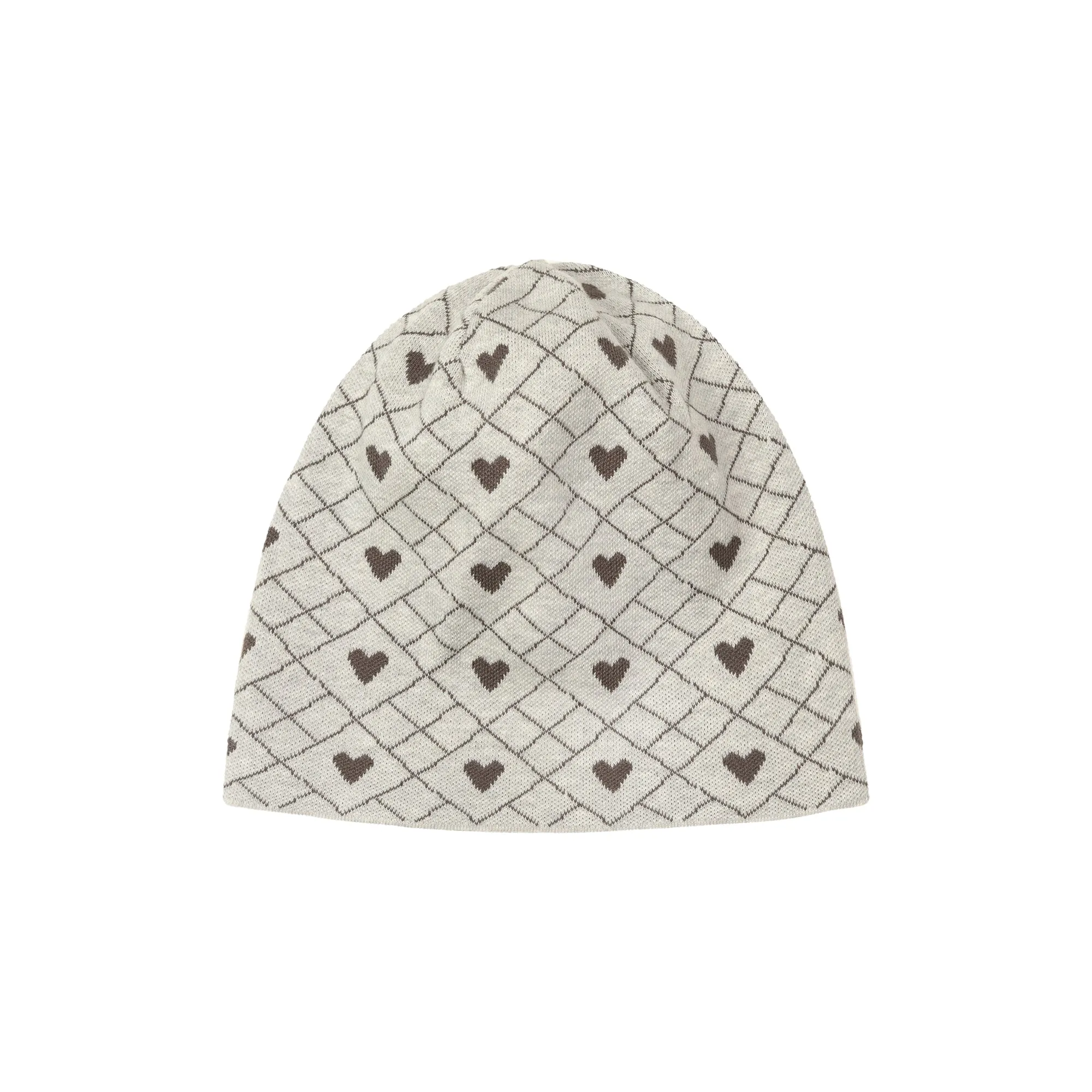 Argyle Heart Beanie