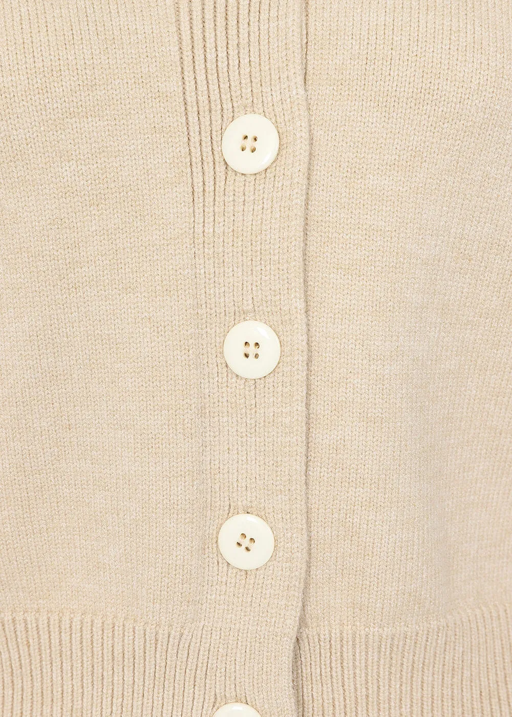 Banned Violet Collar 50's Cardigan Ivory