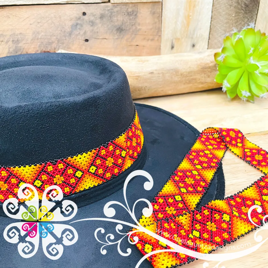 Beaded Toquilla Hat - Hatband