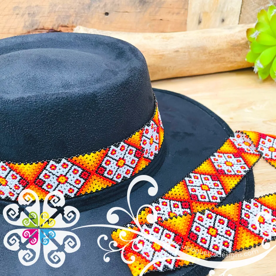 Beaded Toquilla Hat - Hatband