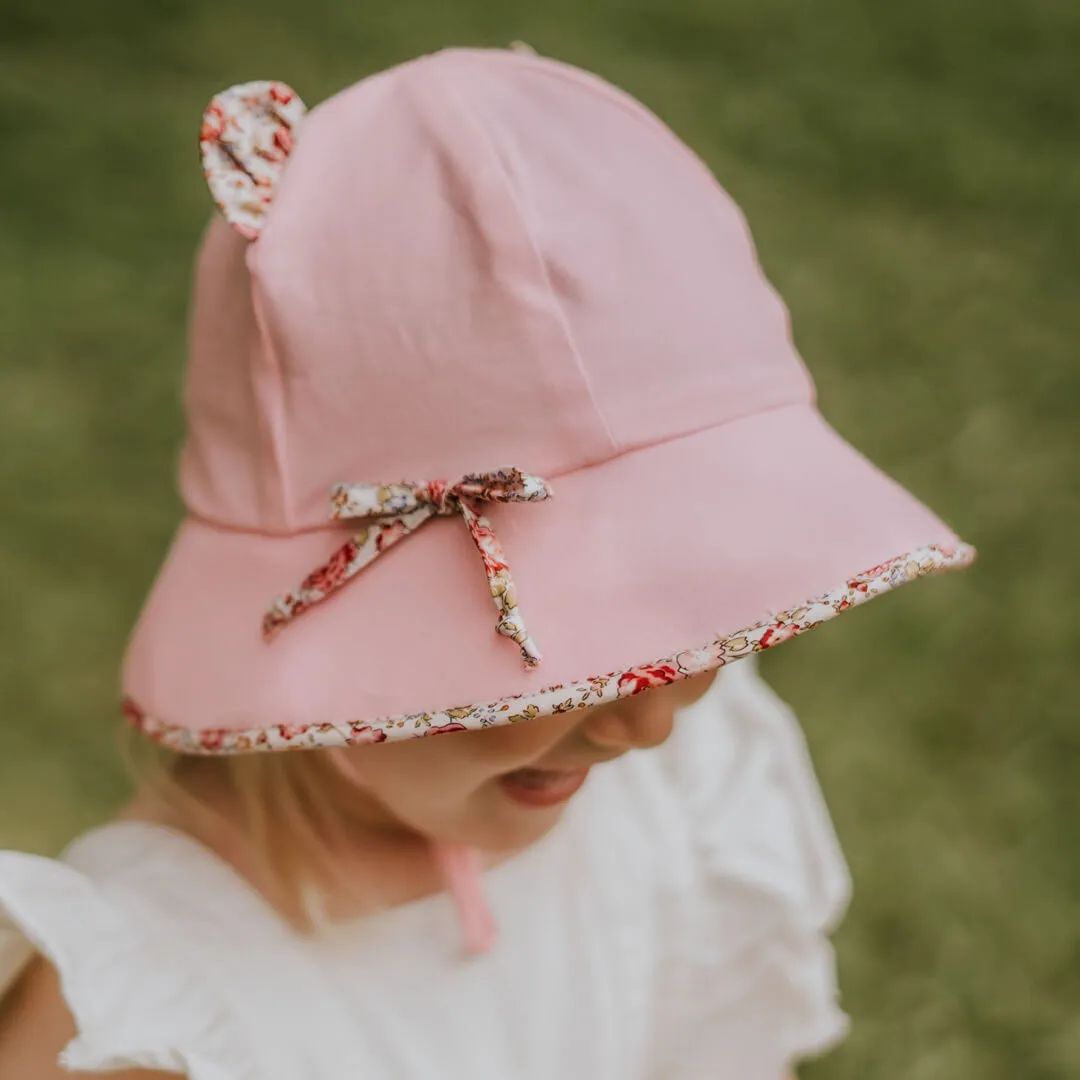 Bedhead Toddler Kids Bucket Hat UPF50  - Paisley Trimmed Kitty