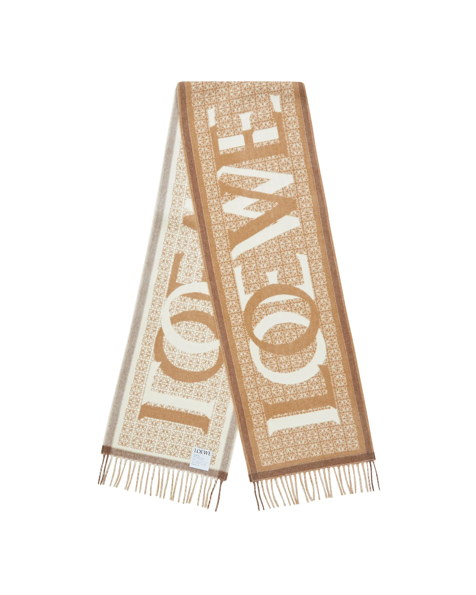 Beige Love Scarf