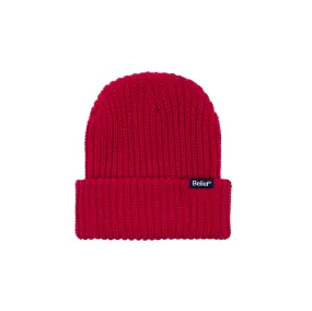 Belief NYC Lumberjack Beanie - Dark Red