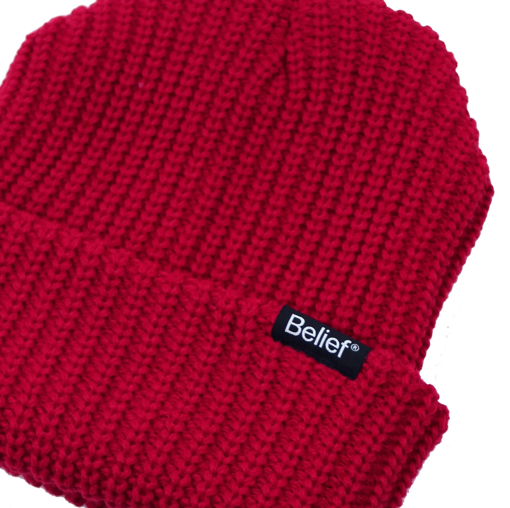 Belief NYC Lumberjack Beanie - Dark Red