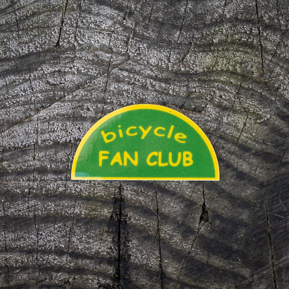 Bicycle Fan Club Sparkly Reflective Sticker