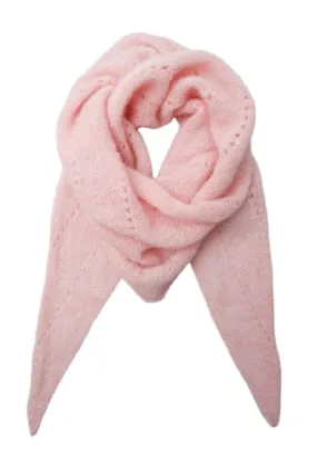 Black Colour - Bcdell Knitted Mini Scarf - Rose