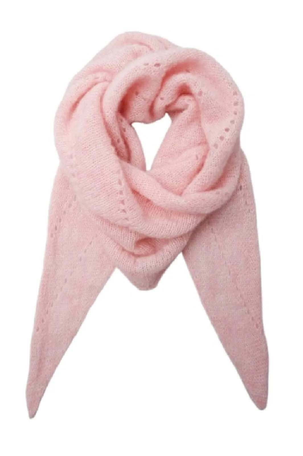 Black Colour - Bcdell Knitted Mini Scarf - Rose