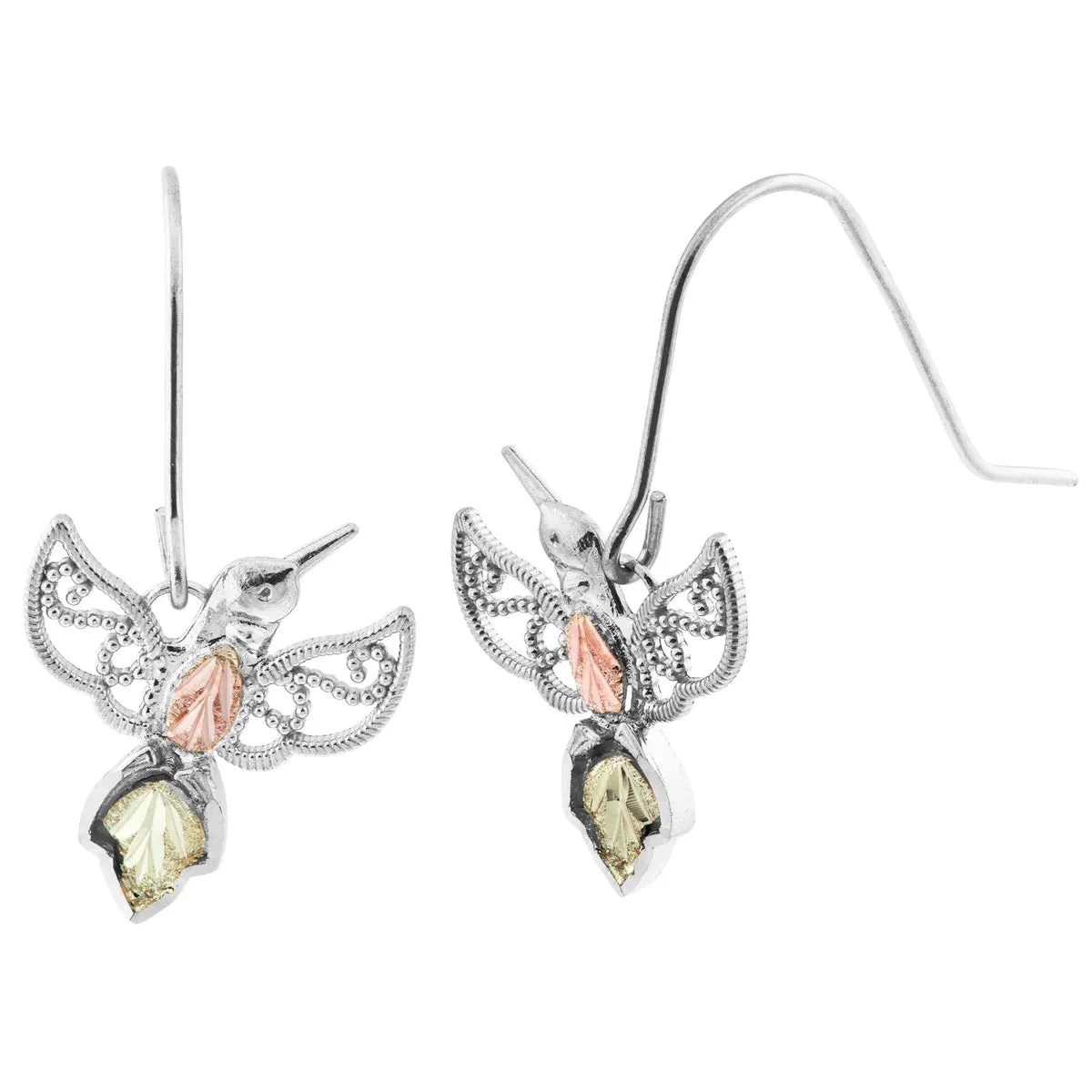 Black Hills Gold Hummingbird Earrings