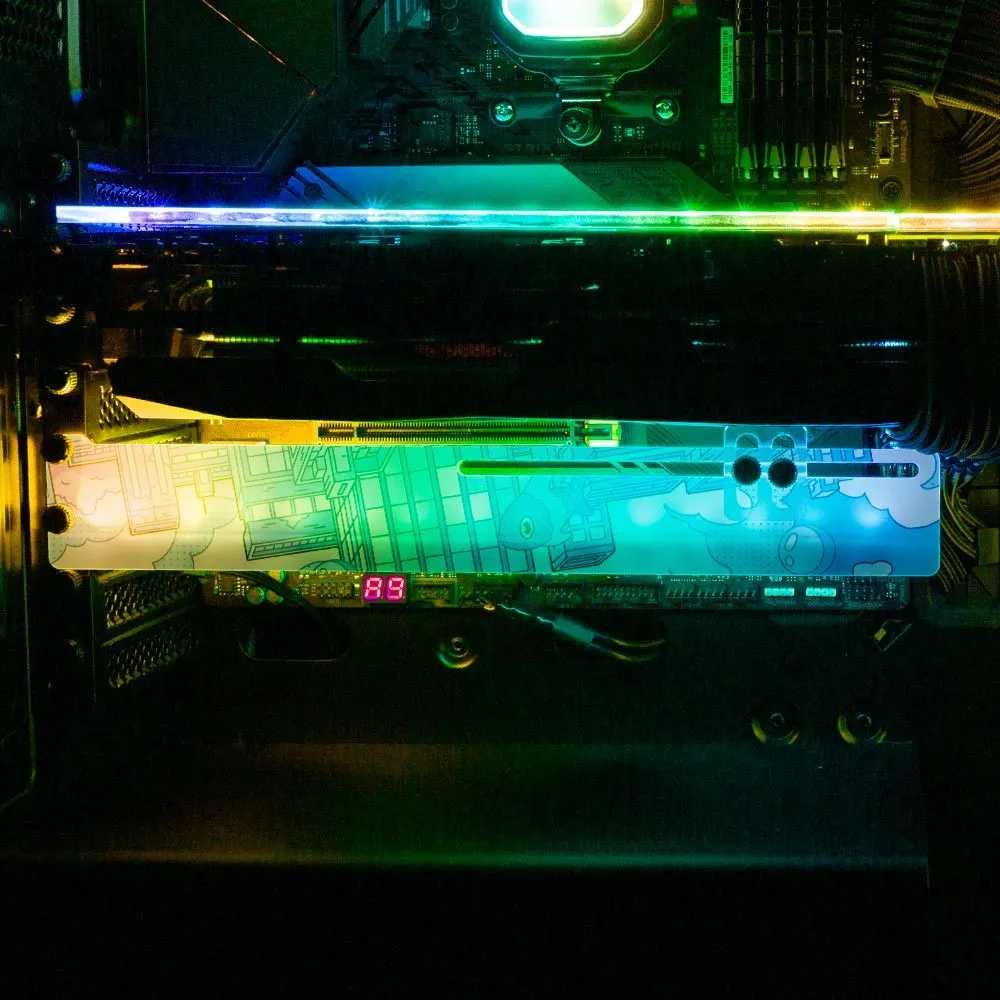 Blue Deviation RGB GPU Support Bracket