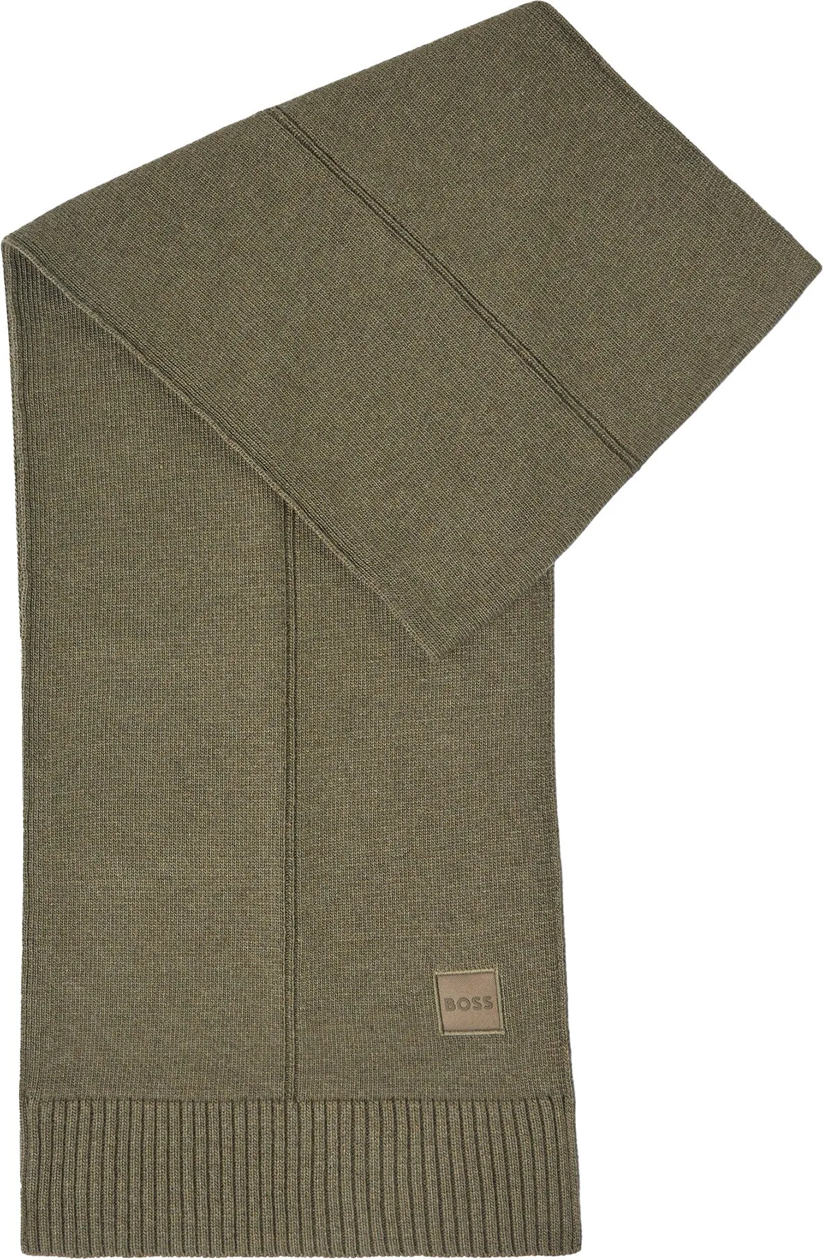 Boss Kaios Scarf In Dark Green For Men