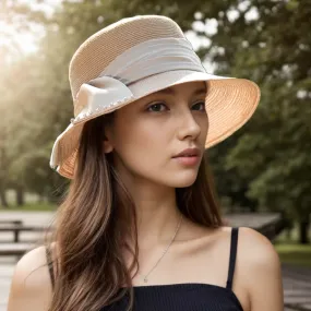 Bow Brim Versatile Outdoor Foldable Beach Sun Hat