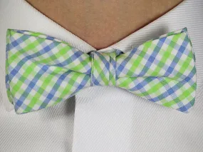 Boy's Bow Tie 16604 Blue/Green/White Check