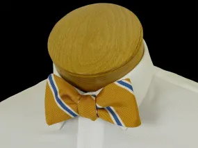 Boy's Bow Tie 23569 Gold/Blue Stripe