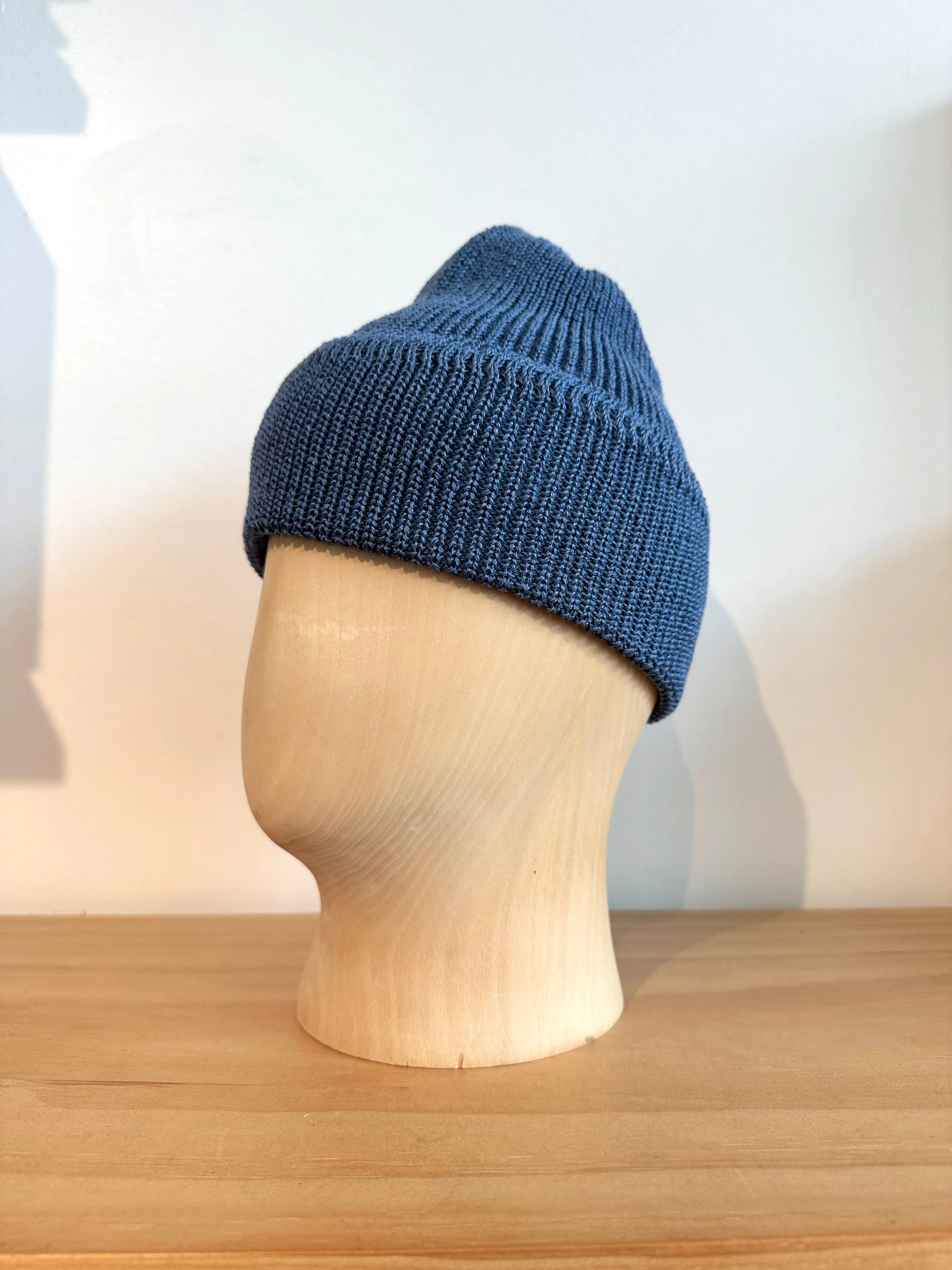 Cableami Light Blue Linen Waffle Knit Cap