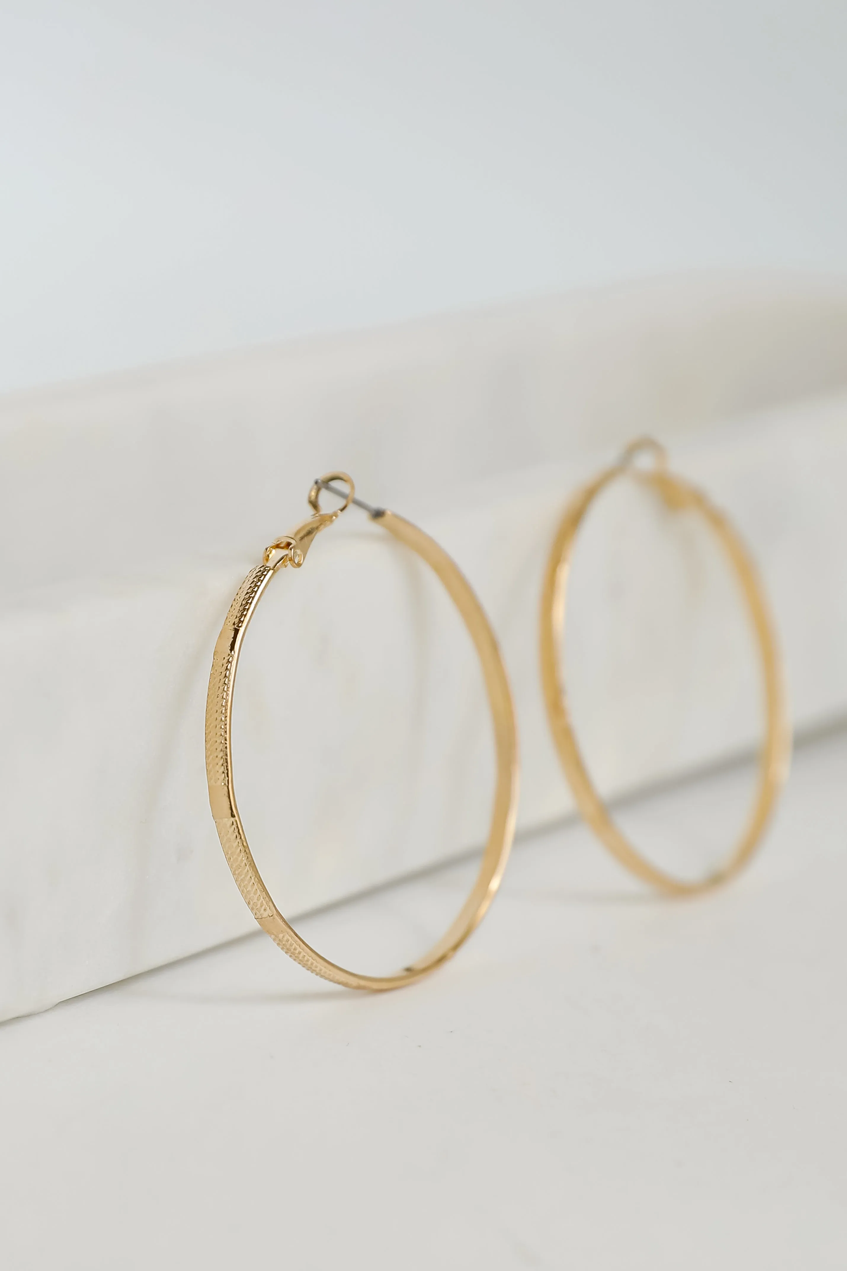 Callie Gold Hoop Earrings