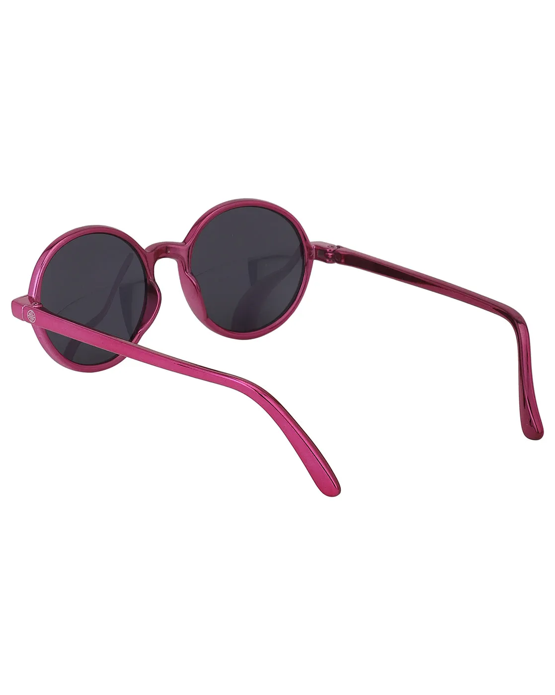 Carlton London Black Lens & Pink Round Sunglasses For Girl