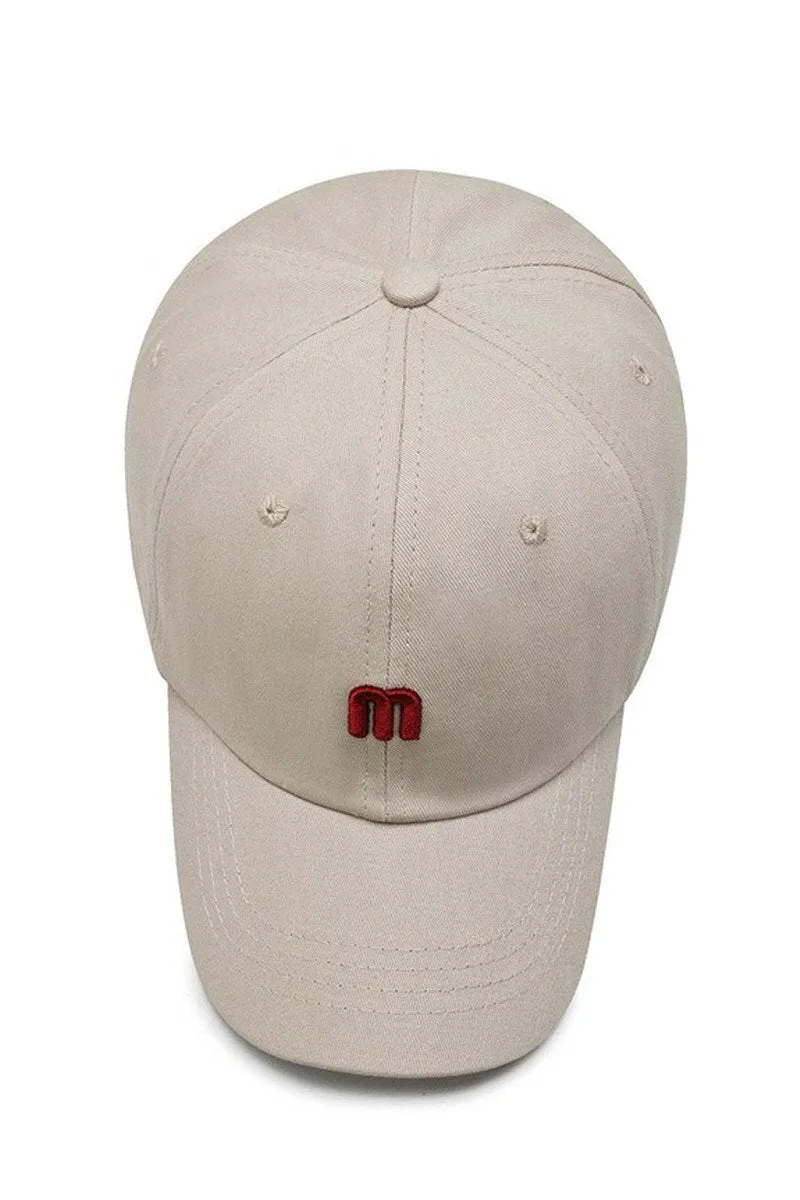 CASUAL TREND EMBROIDERY SUNSHADE BASEBALL CAP