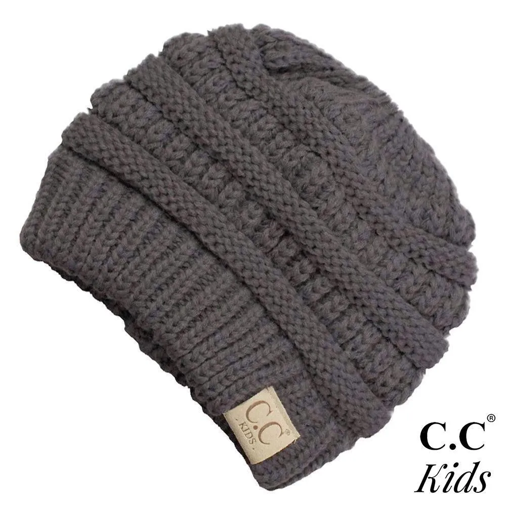 C.C Kids Messy Bun Beanie