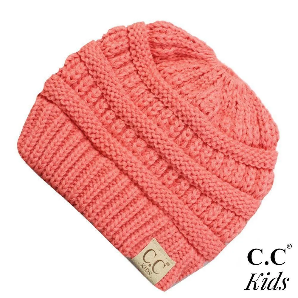 C.C Kids Messy Bun Beanie