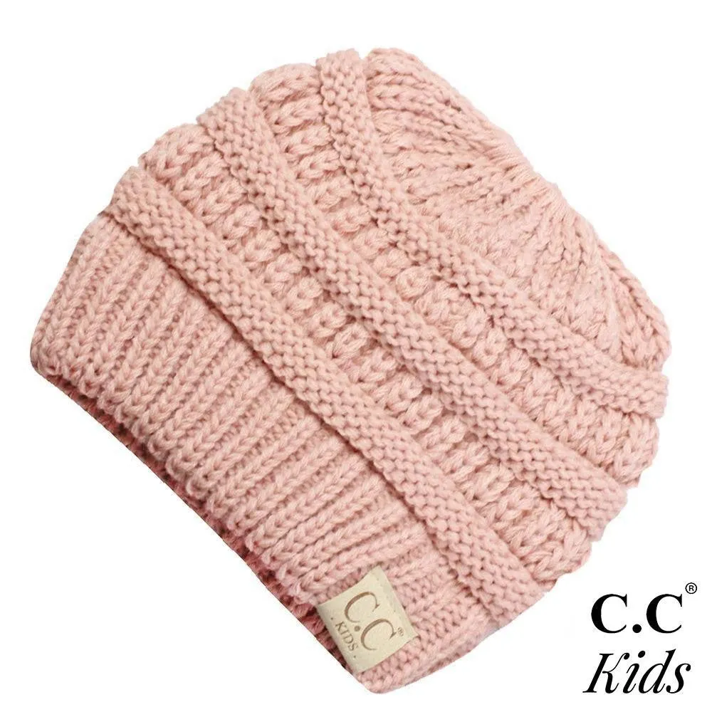 C.C Kids Messy Bun Beanie