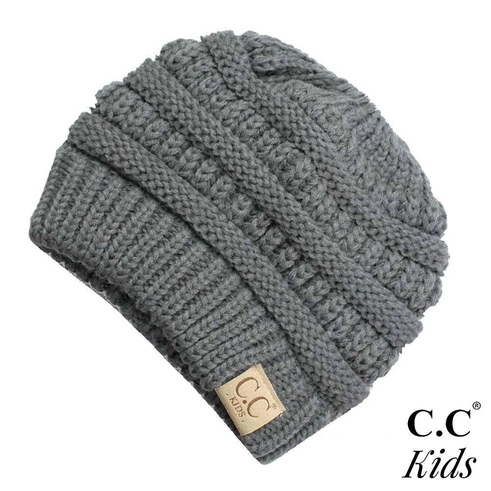 C.C Kids Messy Bun Beanie