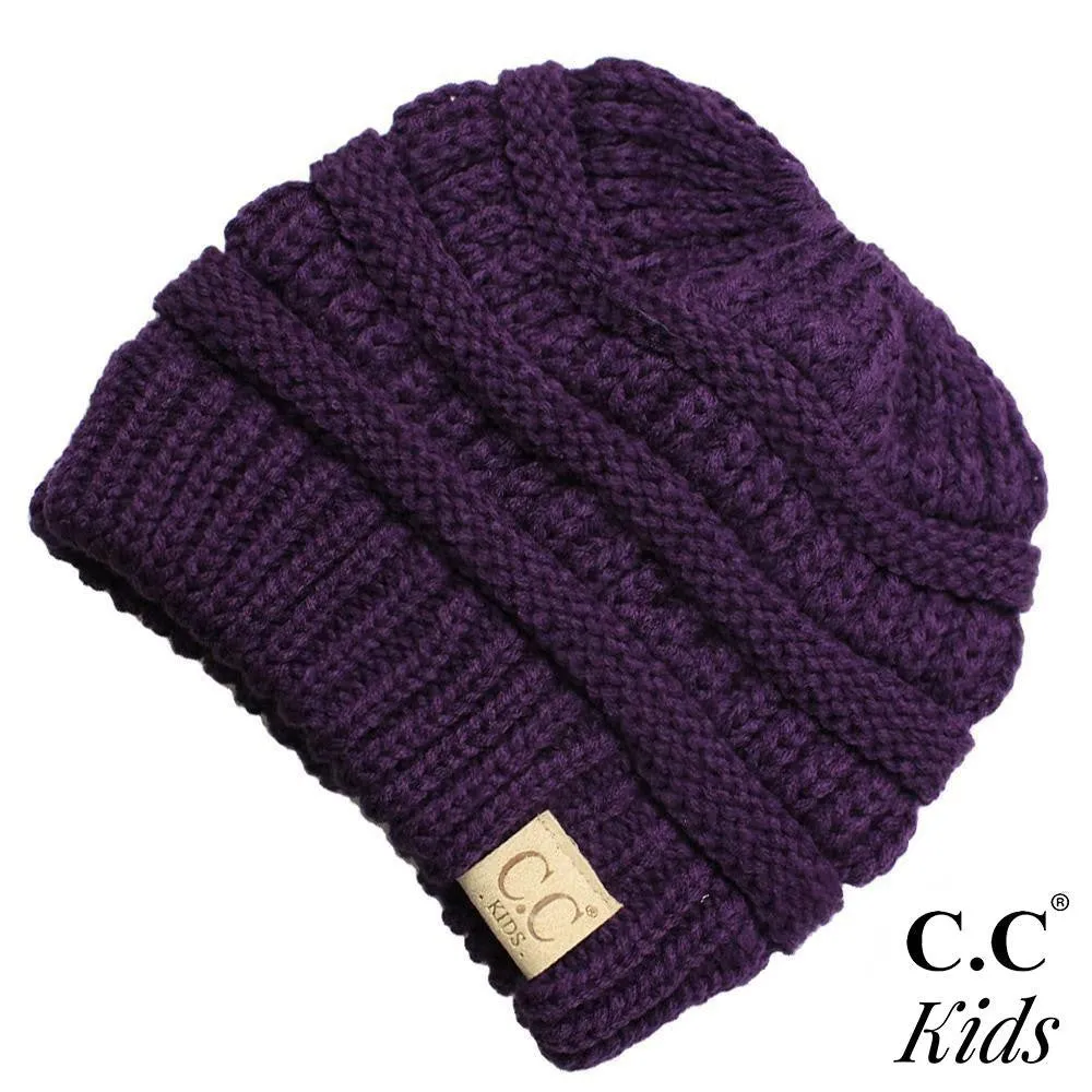 C.C Kids Messy Bun Beanie