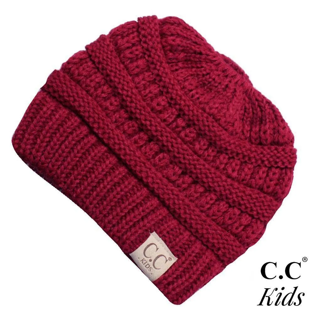 C.C Kids Messy Bun Beanie