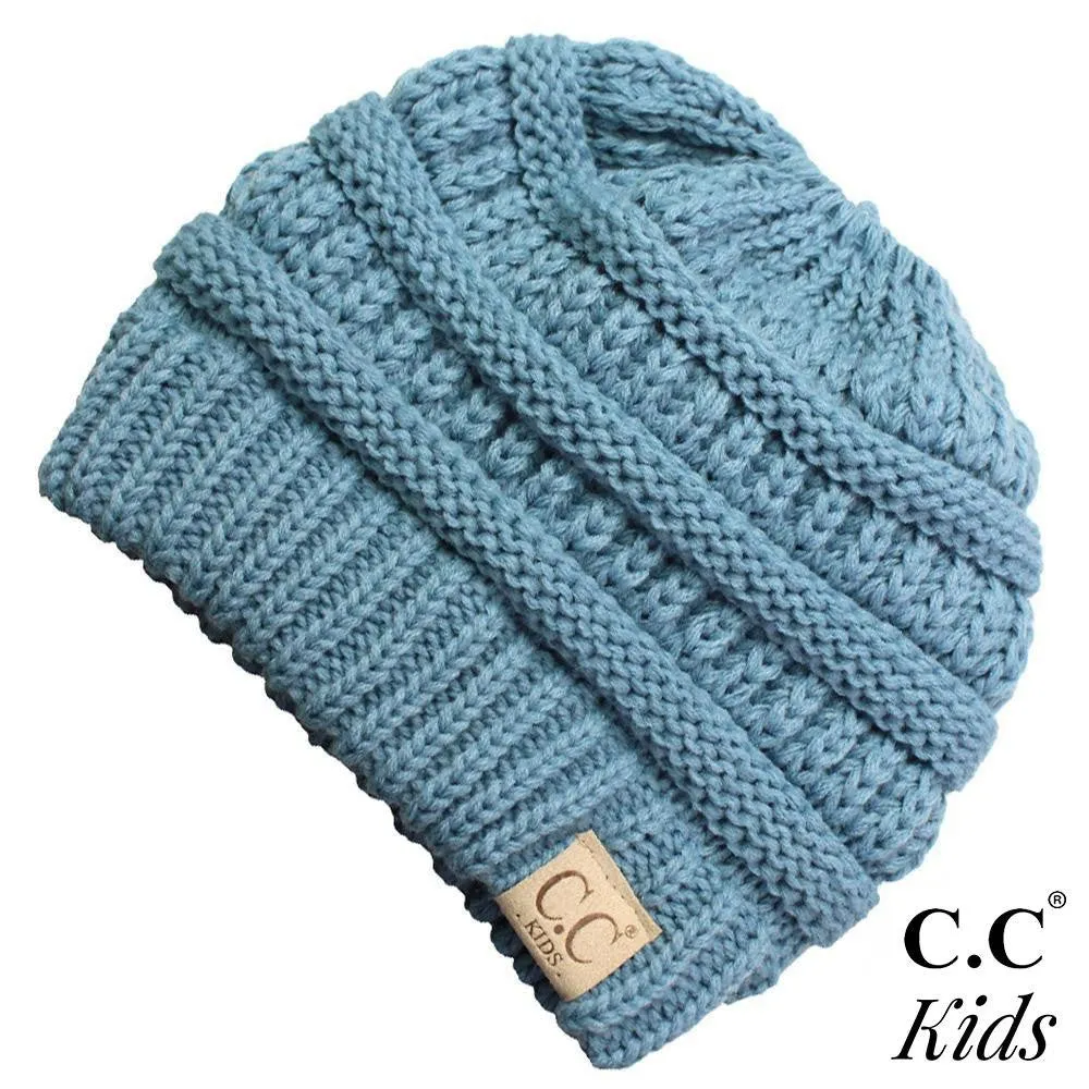 C.C Kids Messy Bun Beanie