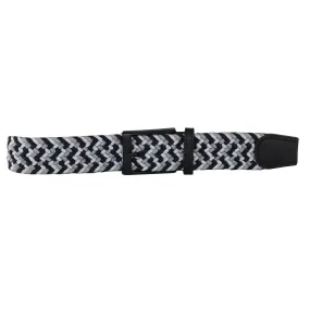 Charcoal, Silver, & Black Elastic Belt