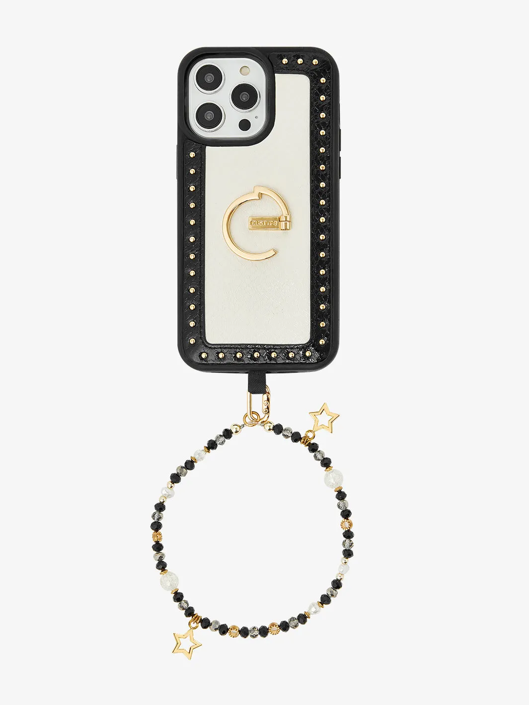 Charm Phone Case Wrist Strap