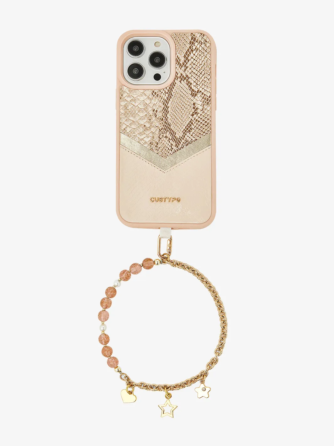 Charm Phone Case Wrist Strap