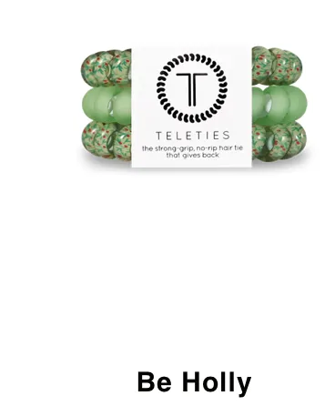 Christmas Teleties - Large Hair Ties