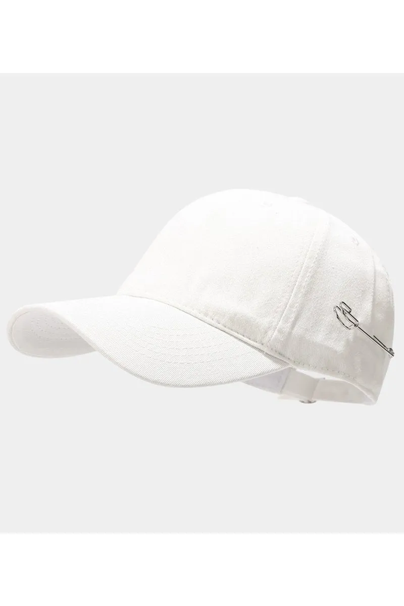 CLIP DETAILED ADJUSTABLE BASEBALL CAP