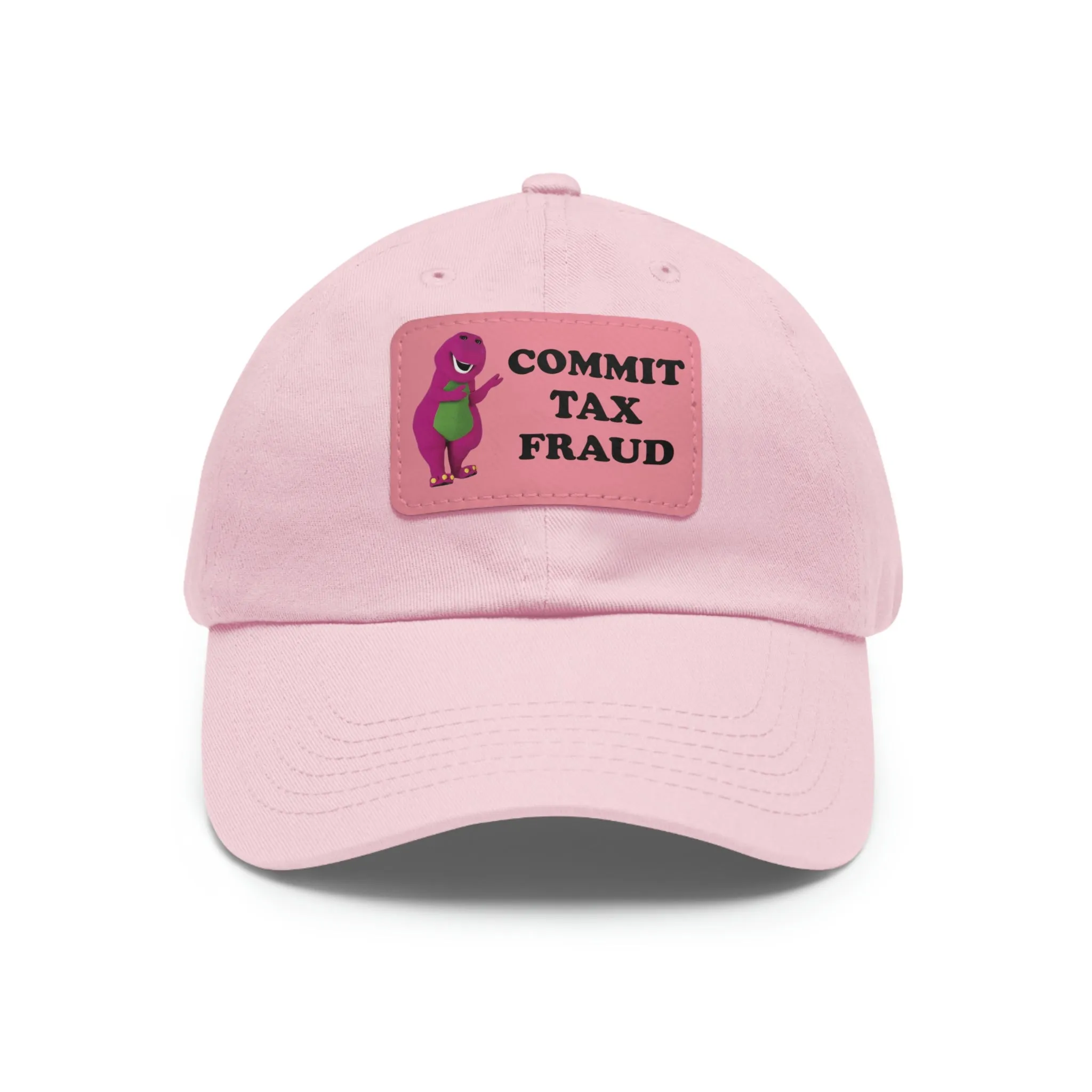 Commit Tax Fraud Dad Hat with Leather Patch